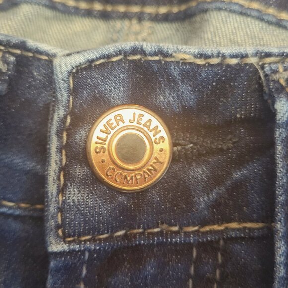 Silver ~ Sz W25 / L23.5 ~ Suki Capri Jeans ~ Excellent / New Condition - Picture 4 of 10